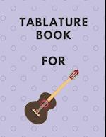 Tablature Book For Guitar