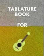 Tablature Book For Guitar