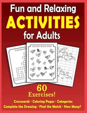 Fun and Relaxing Activities for Adults: Puzzles for People with Dementia [Large-Print]