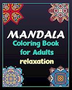 Mandala coloring book for adults relaxation