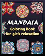 Mandala coloring book for girls relaxation