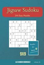 Puzzles for Brain - Jigsaw Sudoku 200 Easy Puzzles 9x9 (volume 26)