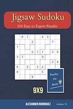 Puzzles for Brain - Jigsaw Sudoku 200 Easy to Expert Puzzles 9x9 (volume 30)