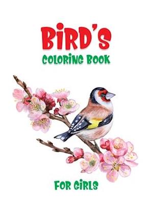 Bird's Coloring Book For Girls