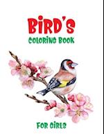 Bird's Coloring Book For Girls