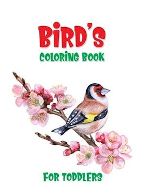 Bird's Coloring Book For Toddlers