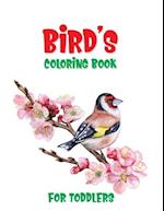 Bird's Coloring Book For Toddlers