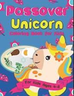 Passover Unicorn Coloring Book for Kids