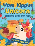 Yom Kippur Unicorn Coloring Book for Kids