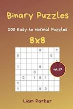 Binary Puzzles - 200 Easy to Normal Puzzles 8x8 vol.17