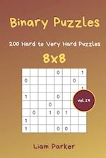 Binary Puzzles - 200 Hard to Very Hard Puzzles 8x8 vol.19