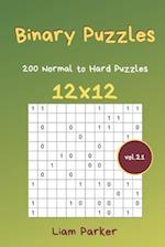 Binary Puzzles - 200 Normal to Hard Puzzles 12x12 vol.21