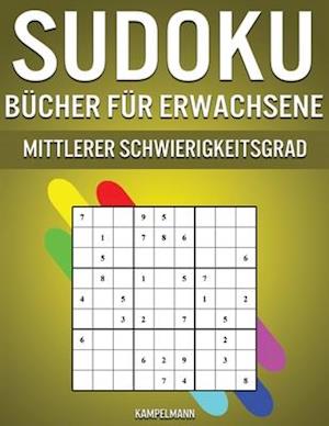 Sudoku Bücher für Erwachsene Mittlerer Schwierigkeitsgrad