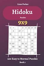 Hidoku Puzzles - 200 Easy to Normal Puzzles 9x9 Book 3