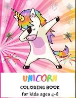 Unicorn Coloring Book For Kids Ages 4-8