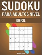 Sudoku Para Adultos Nivel Difícil