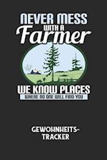 NEVER MESS WITH A FARMER WE KNOW PLACES WHERE NO ONE WILL FIND YOU - Gewohnheitstracker