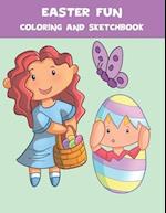 Easter Fun Coloring and Sketchbook