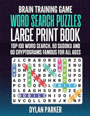 Brain Training Game Word Search Puzzles Large Print Book