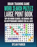 Brain Training Game Word Search Puzzles Large Print Book