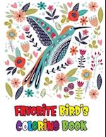 Favorite Bird's Coloring Book