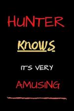 Hunter knows its very amusing