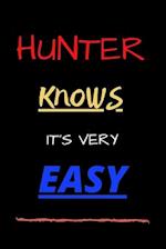 Hunter know its very easy