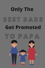 Only The Best Dads Get Promoted To Papa (100 Pages, 6 x 9 in)