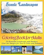 Coloring Book for Adults - Scenic Landscapes