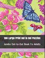 100 Large Print Dot to Dot Puzzles