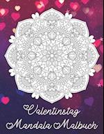 Valentinstag Mandala Malbuch