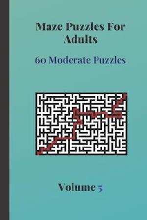 Maze Puzzles For Adults 60 Moderate Puzzles Volume 5