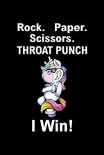 Rock Paper Scissors Throat Punch I Win!