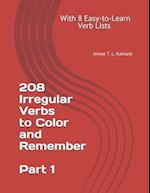 208 Irregular Verbs to Color and Remember