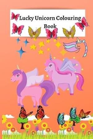 Lucky Unicorn Colouring Book