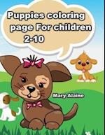 Puppies coloring page