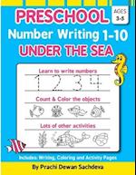 Preschool Number Writing 1 - 10, Under The sea