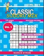 Classic Sudoku Mix- level 3 & 4, vol.1