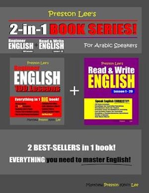 Preston Lee's 2-in-1 Book Series! Beginner English 100 Lessons & Read & Write English Lesson 1 - 20 For Arabic Speakers