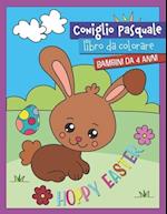 Coniglio Pasquale Libro da colorare Bambini da 4 anni