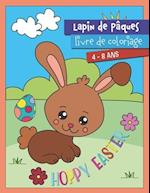 Lapin de Pâques Livre de coloriage 4-8 ans