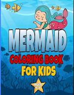 mermaid coloring book for kids ages 4-8