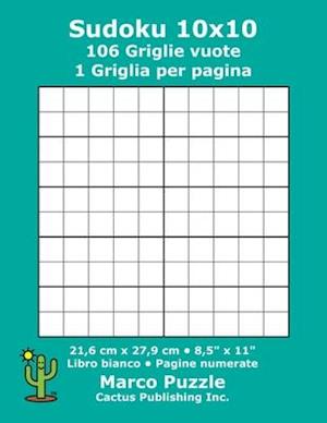 Sudoku 10x10 - 106 Griglie vuote
