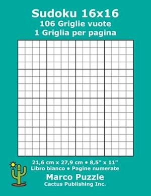 Sudoku 16x16 - 106 Griglie vuote
