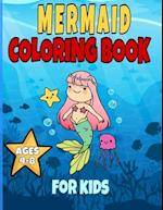 mermaid coloring book for kids ages 4-8