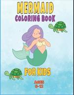 mermaid coloring book for kids ages 6-12