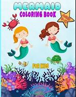 mermaid coloring book for kids ages 6-12