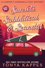 Sunsets, Sabbatical and Scandal: A Camper and Criminals Cozy Mystery Series Book 10 