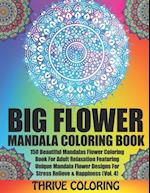 BIG Flower Mandala Coloring Book