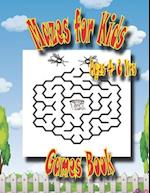 Mazes For Kids Age 4-8 Yrs Games Book